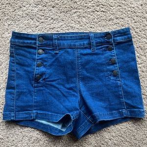 American Eagle High Rise Shortie Shorts